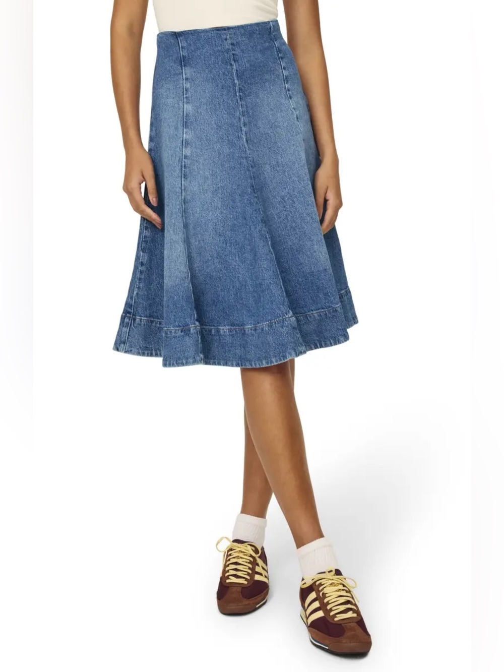 Warp + weft Los denim skirt